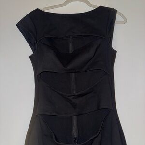 Reformation Black Backless Dress